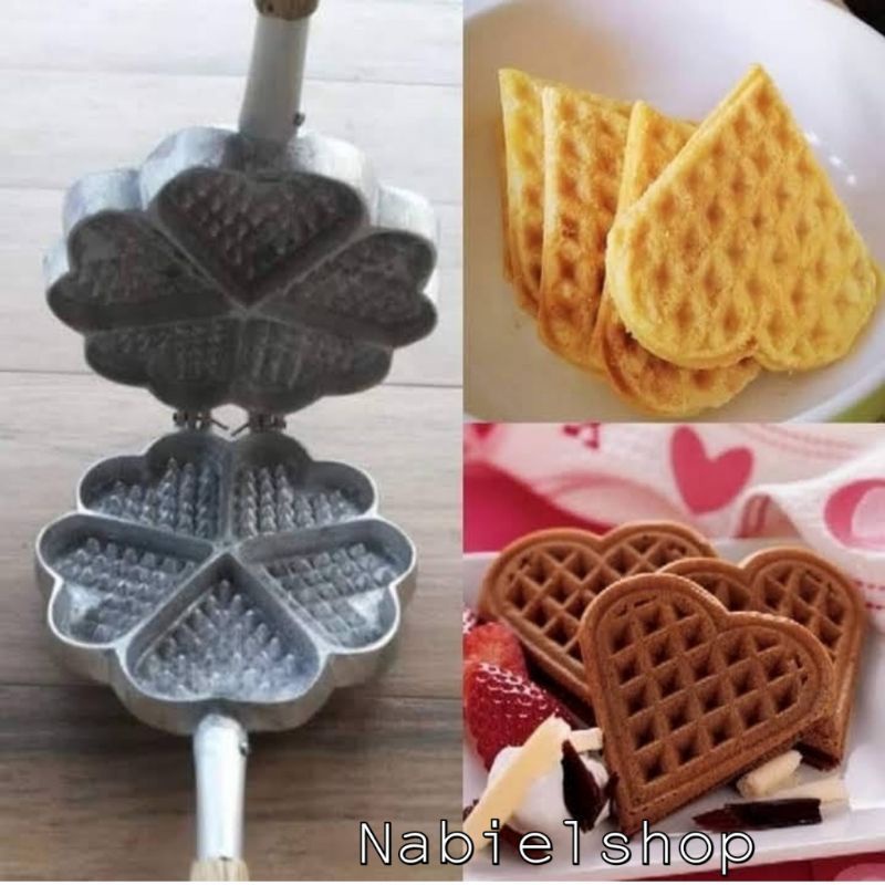 Waffle Cake Mold taiyaki_kue Waffle makker motif love