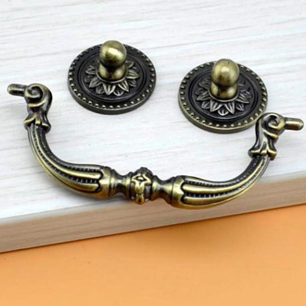 Style Antique Cabinet Brass Drawer Door Vintage Handles Knob Door