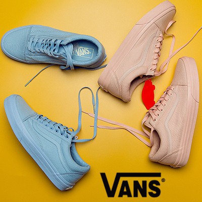 vans old skool pink blue yellow