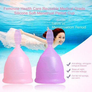 Feminine Health Care Reusable Medical Grade Silicone Soft Menstrual Period Cup