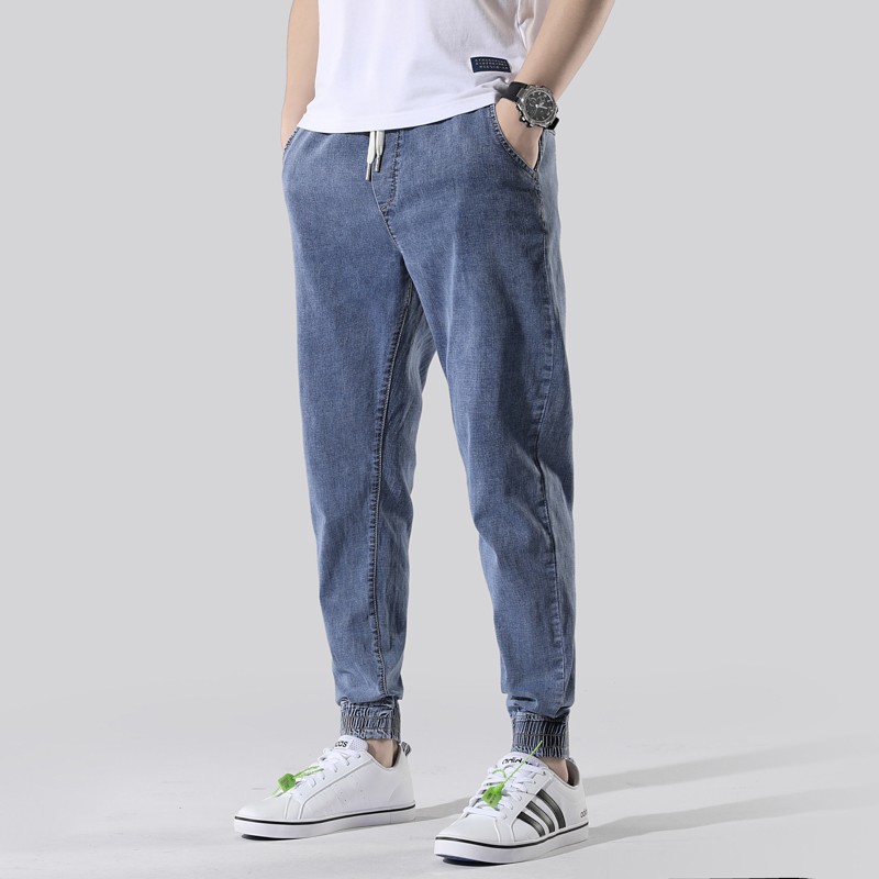 mens jeans with drawstring waist