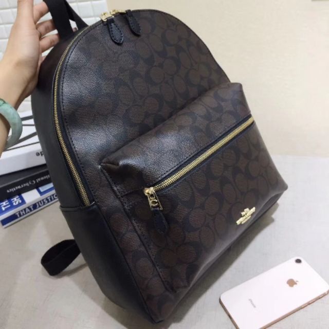 coach signature charlie backpack