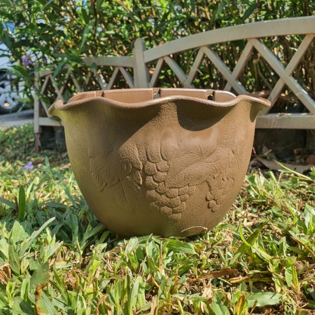 Ready Stock Flower Pot Pasu  Bunga  Sangkut Dinding 20cm x 