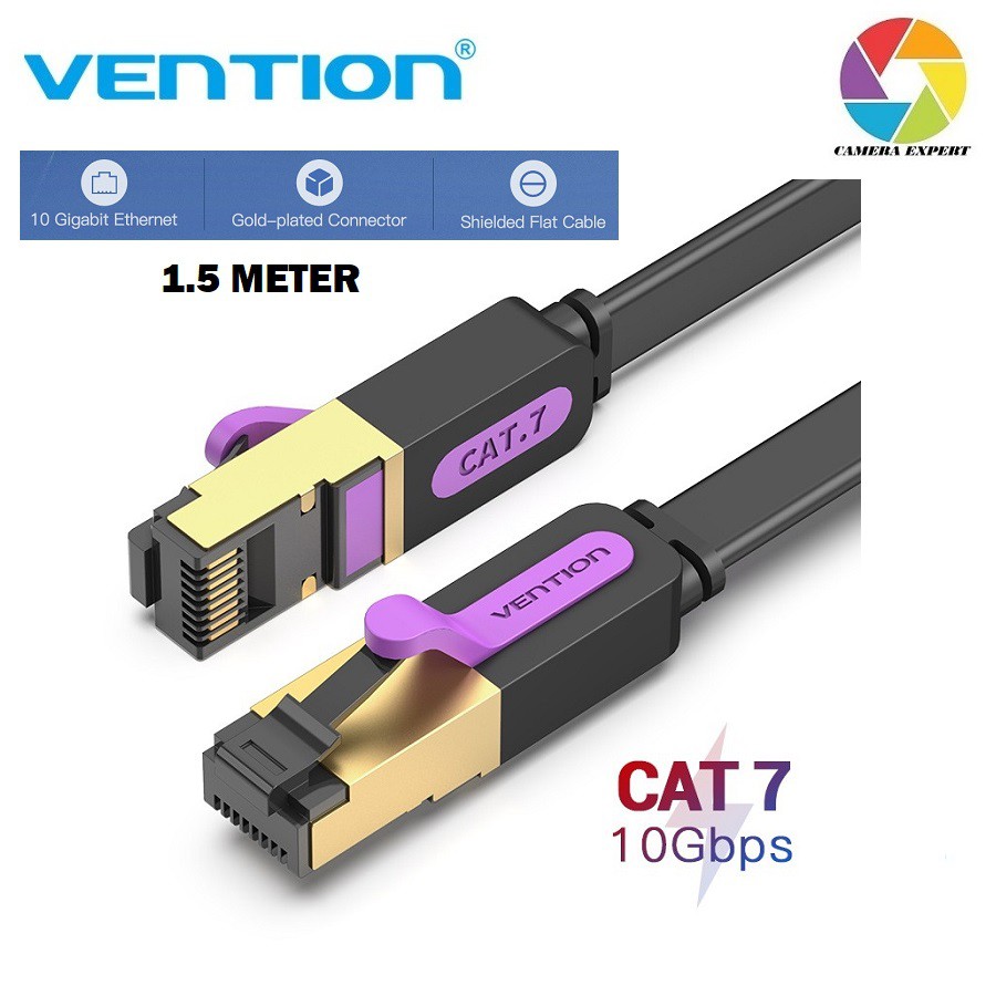 Vention CAT7 Cable High Speed 10Gbps RJ45 STP Flat