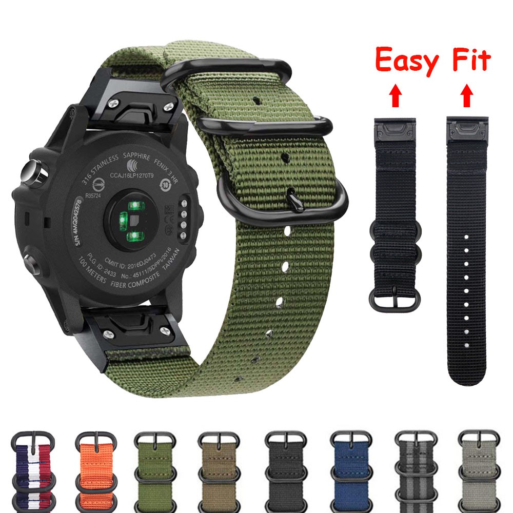 garmin fenix 5x nylon strap