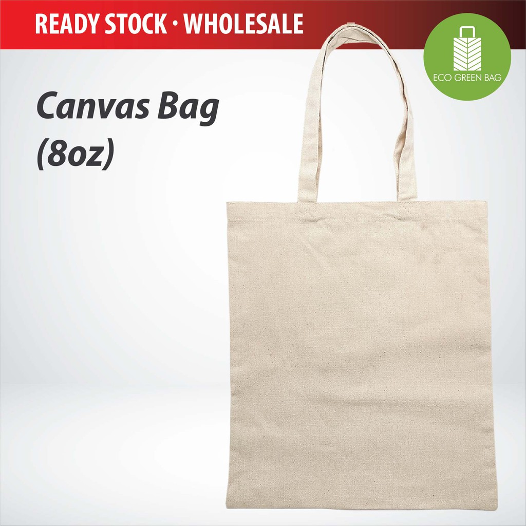 Canvas Tote Bag Plain 8oz Beg Kanvas Kosong 35x40cm | Shopee Malaysia