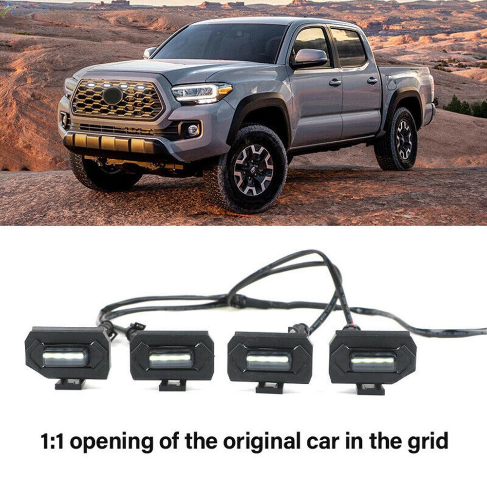 Toyota Tacoma Trd Pro Smoke Lens Led Grille Light Kit White Lamps With Harness Cable Free Shipping Shopee Malaysia