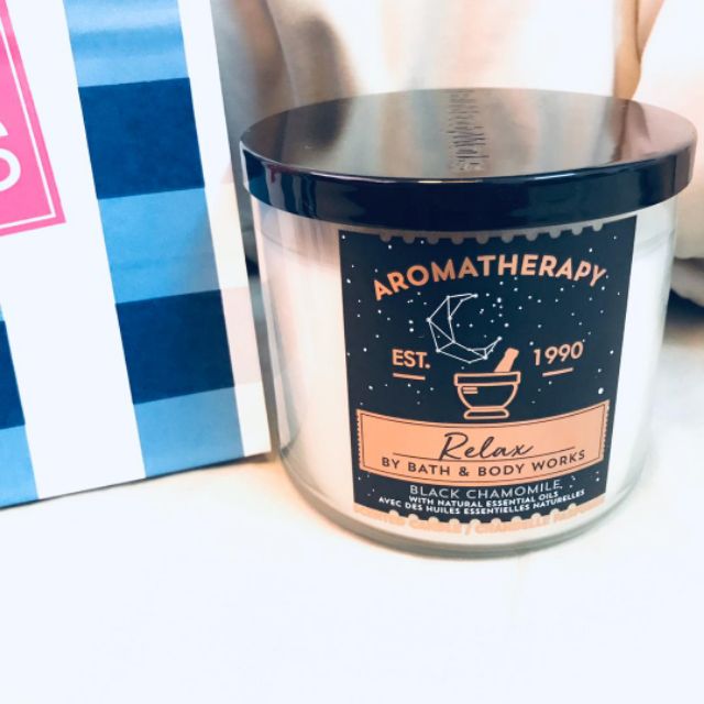 bath and body works relax candle