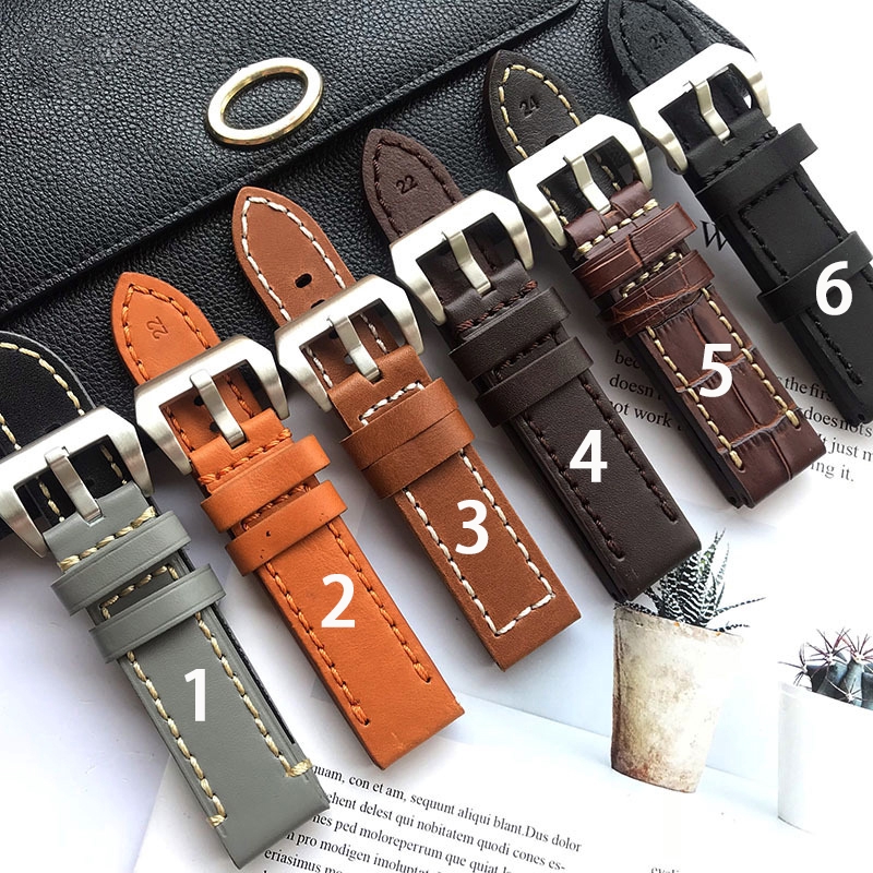 High Grade Men S First Layer Cowhide Watchband Shopee Malaysia