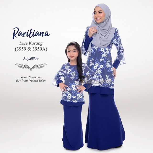 View Baju Raya Royal Blue Dress Terkini 2020 Background