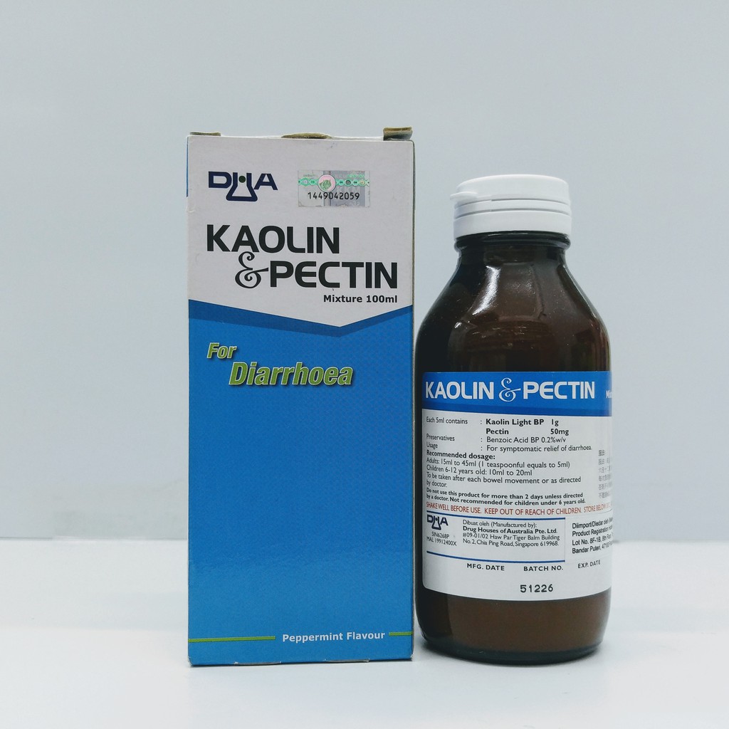 Kaolin Pectin For Diarrhoea Peppermint Mixture 100ml exp19.06