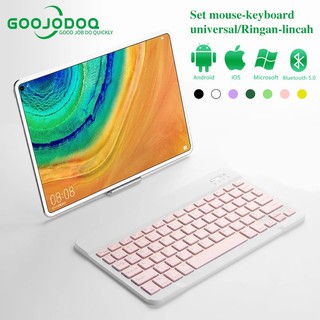 Portable Mini Bluetooth Keyboard Tablet Phone Universal (10”)