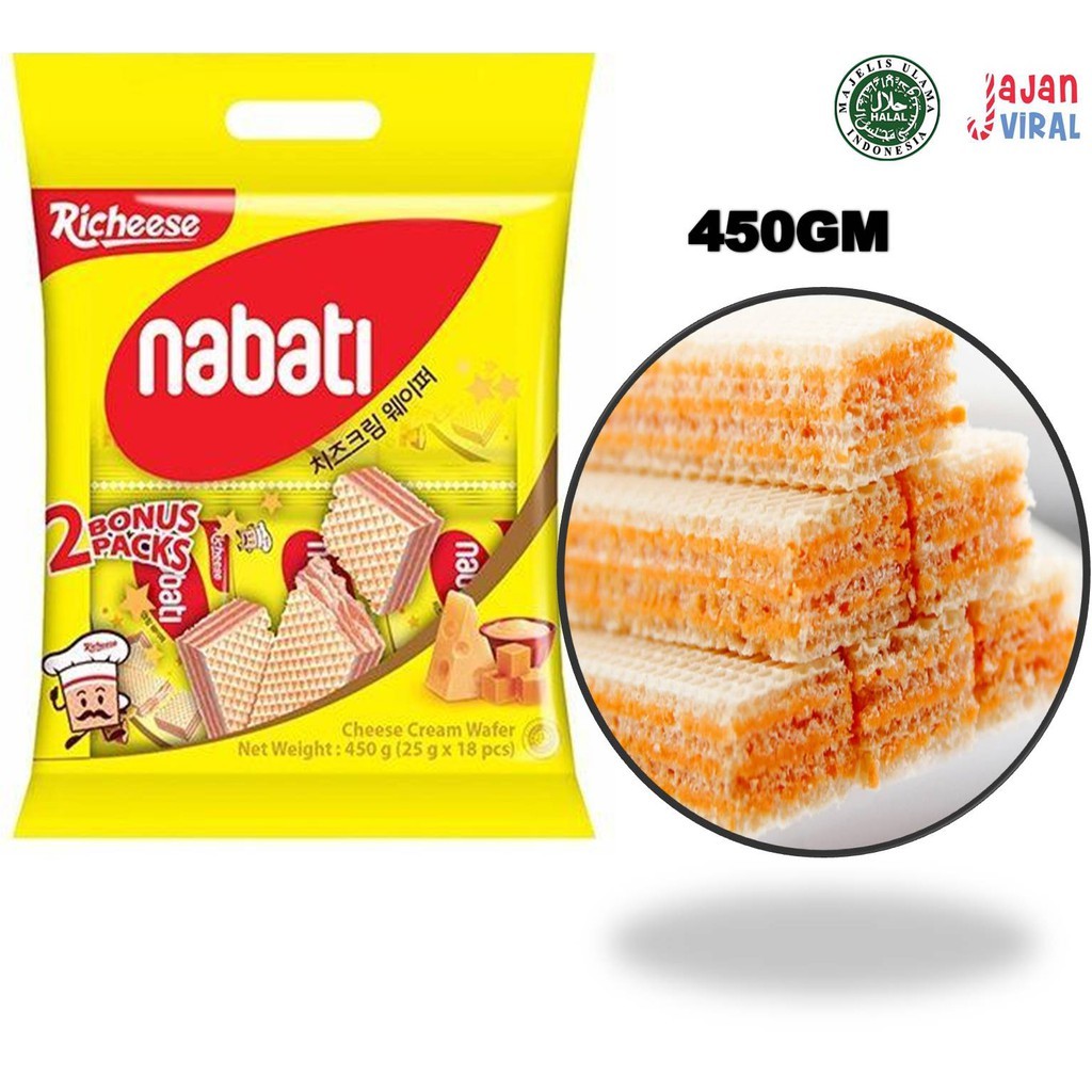 RICHEESE NABATI CHEESE CREAM WAFER - 450GM | Shopee Malaysia