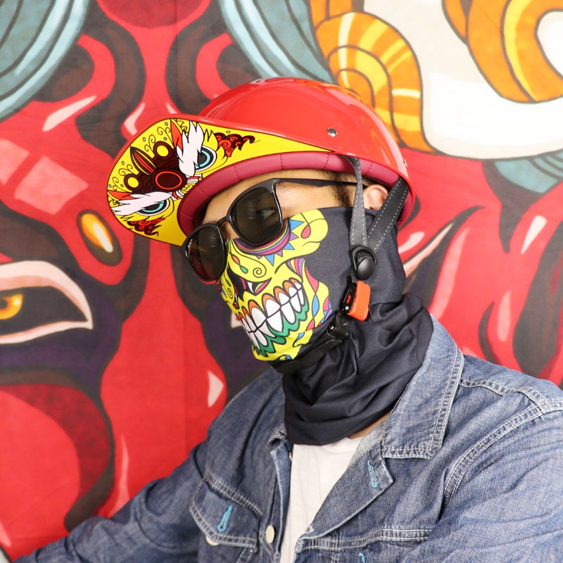 DSBaseballPersonaliti Helmet Separuh Topi Besbol?Helmet Helmet Harley