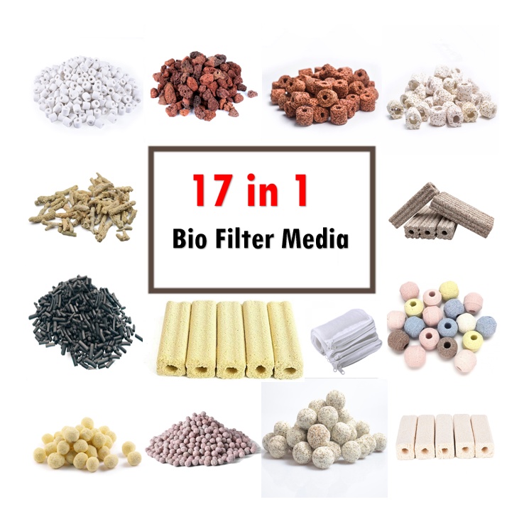ITOSHI Bio Filter Media 2kg 3kg 17 in 1 Aquarium Filter Bacteria Growth
