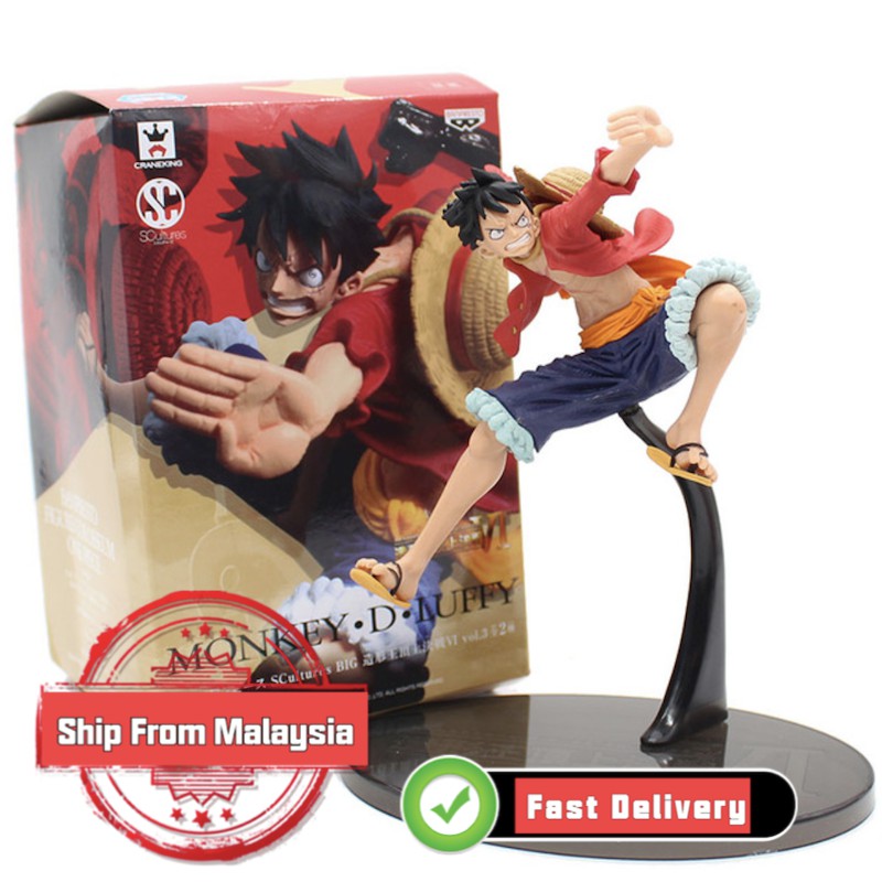 One Piece Scultures Big Banpresto Figure Colosseum 4 Vol 3 Monkey D Luffy Pvc Figure Collectible Model Toy 15cm Shopee Malaysia