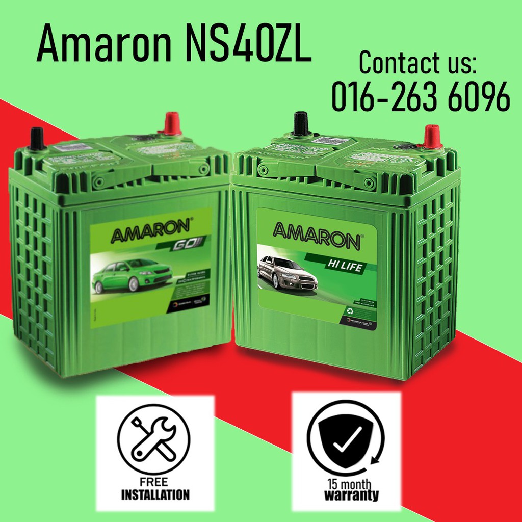 Amaron Go Car Battery NS40ZL (38B20L) | Shopee Malaysia