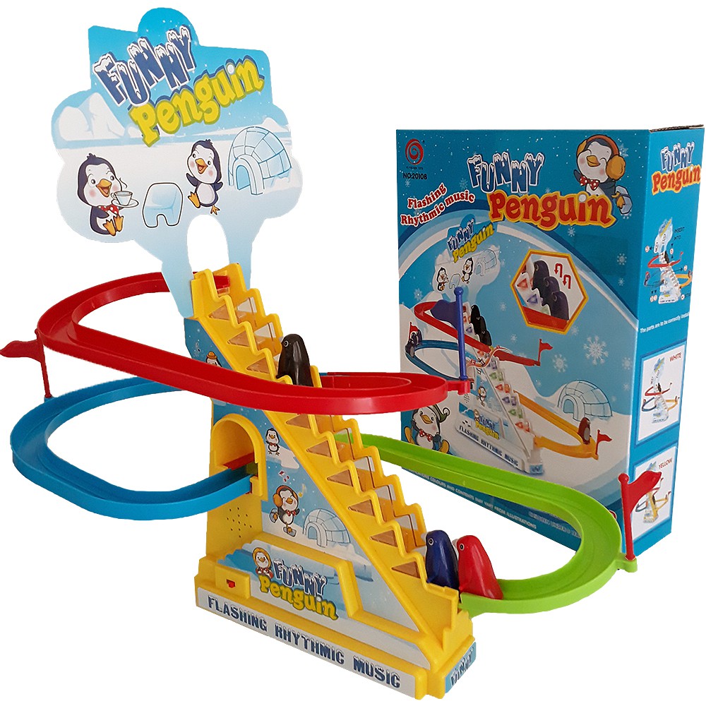 Funny Penguin Frisk Paradise With Track & Flashing Rhythmic Music | Shopee  Malaysia