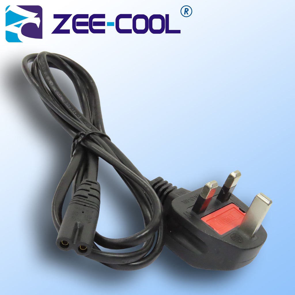 AC Power Cord Type G UK 3 Pins Plug to C7 Connector 1.5 Meter