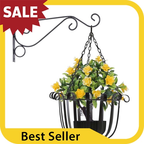 Popular Product Hanging Planter Basket Flower Pot Holder Round Iron Hanging Planter Pot Basket Floating Wall Hanging Pl