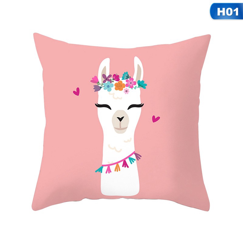 Dolove Beauty Peach Cashmere Alpaca Hug Pillowcase Car Sofa