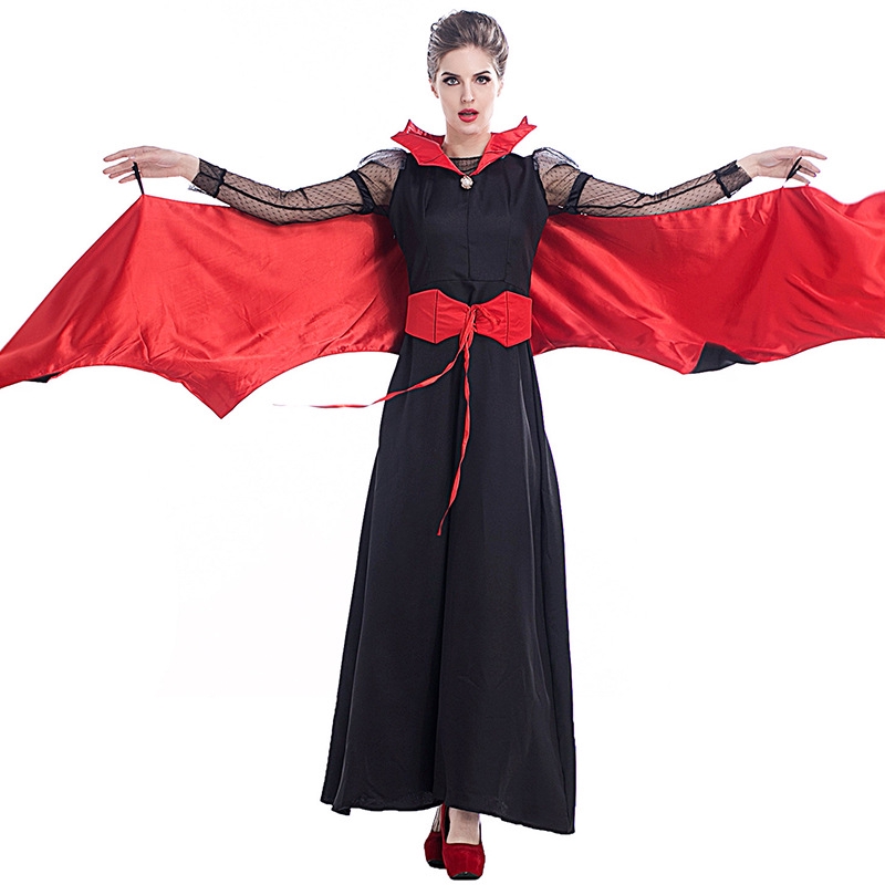 Vampire Devil Bat Wings Black Maxi Accessory For Superhero Fancy Dress