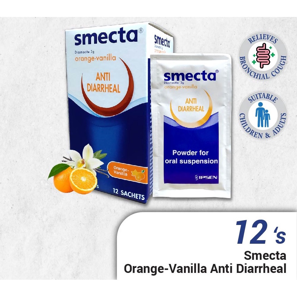 [READY STOCK] Smecta AntiDiarrheal / Orange & Vanilla (1box 12's