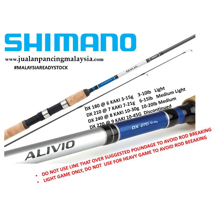 Shimano Alivio DX Spinning Rod 