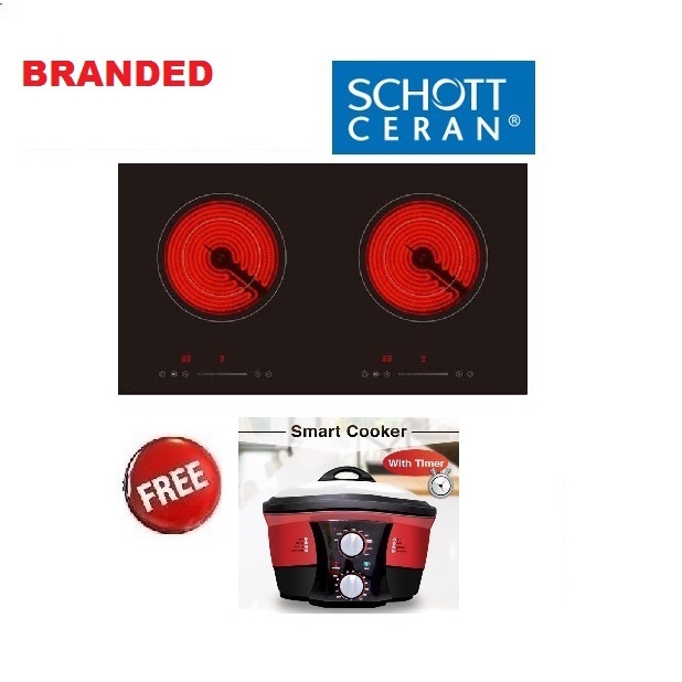 BRANDED Hrh 2222 Electric Ceramic Hob Schott Ceran RINNAI / RUBINE Shopee Malaysia