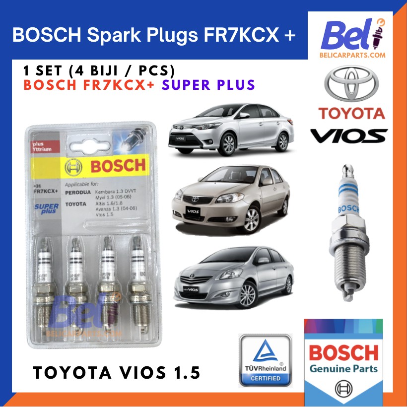 Bosch spark plugs Toyota Vios NCP93 NCP42 Car Spark Plug Bosch FR7KCX