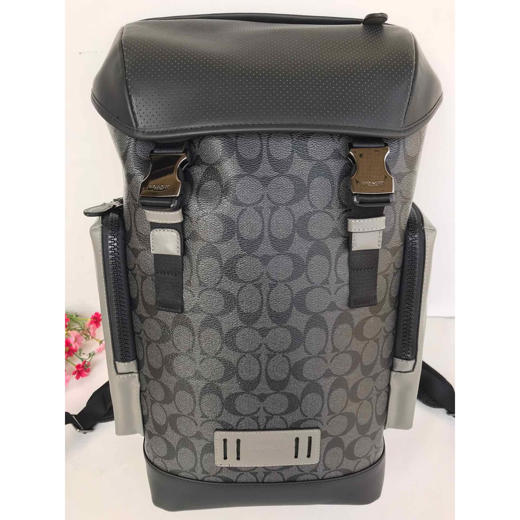The original single coach [F79901] Men's mountaineering bag, flip drawstring  backpack | Shopee Malaysia
