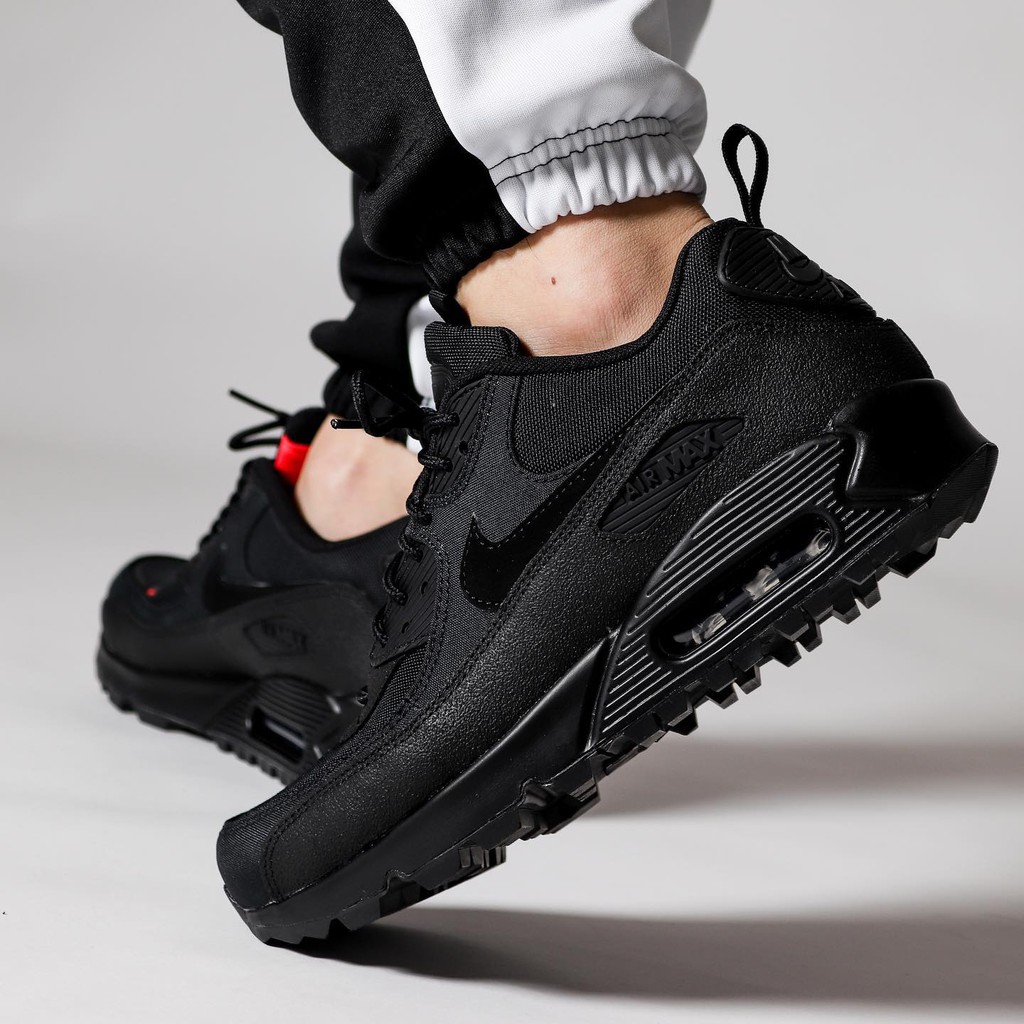 Nike Air Max 90 Surplus Black Navy Suede Gore Tex Waterproof Retro Men S Shoes Shopee Malaysia