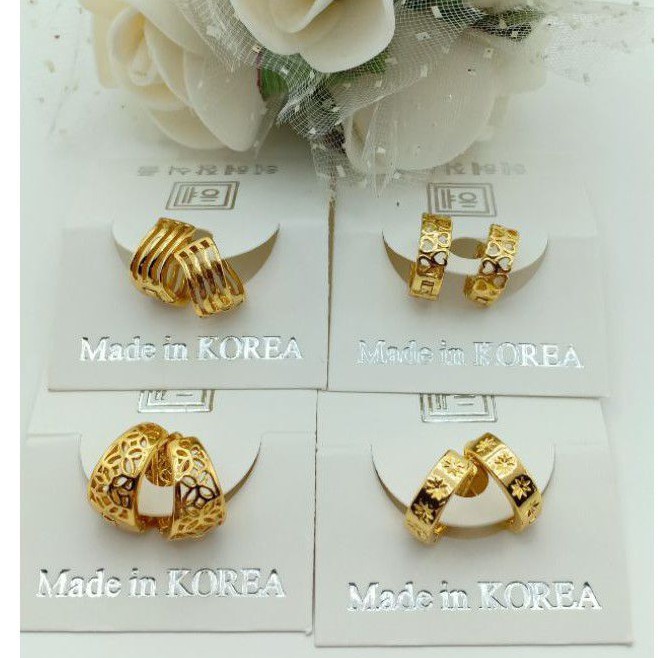 Emas Sadur 24k Earrings Anting Subang High Quality Harga Termurah