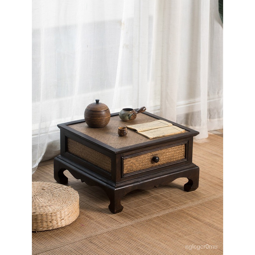 Japanese Style Tatami Table Small Coffee Table Solid Wood Zen Bay