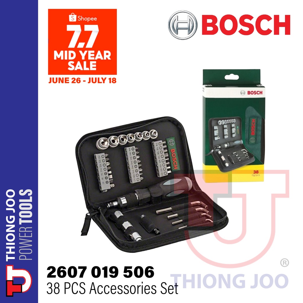 Bosch 38pcs Mixed Tool Set (2607019506) Shopee Malaysia