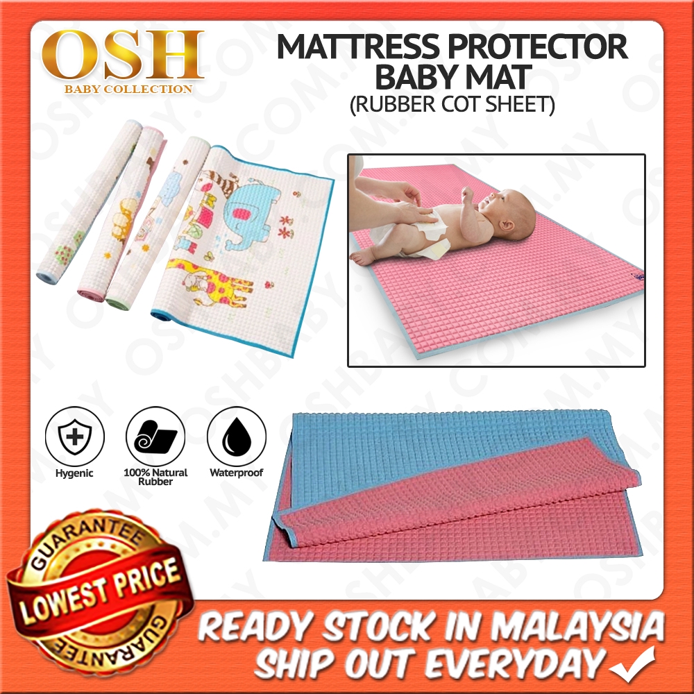 Newborn Baby Latex Air Filled Rubber Changing Mat Cot Sheet With