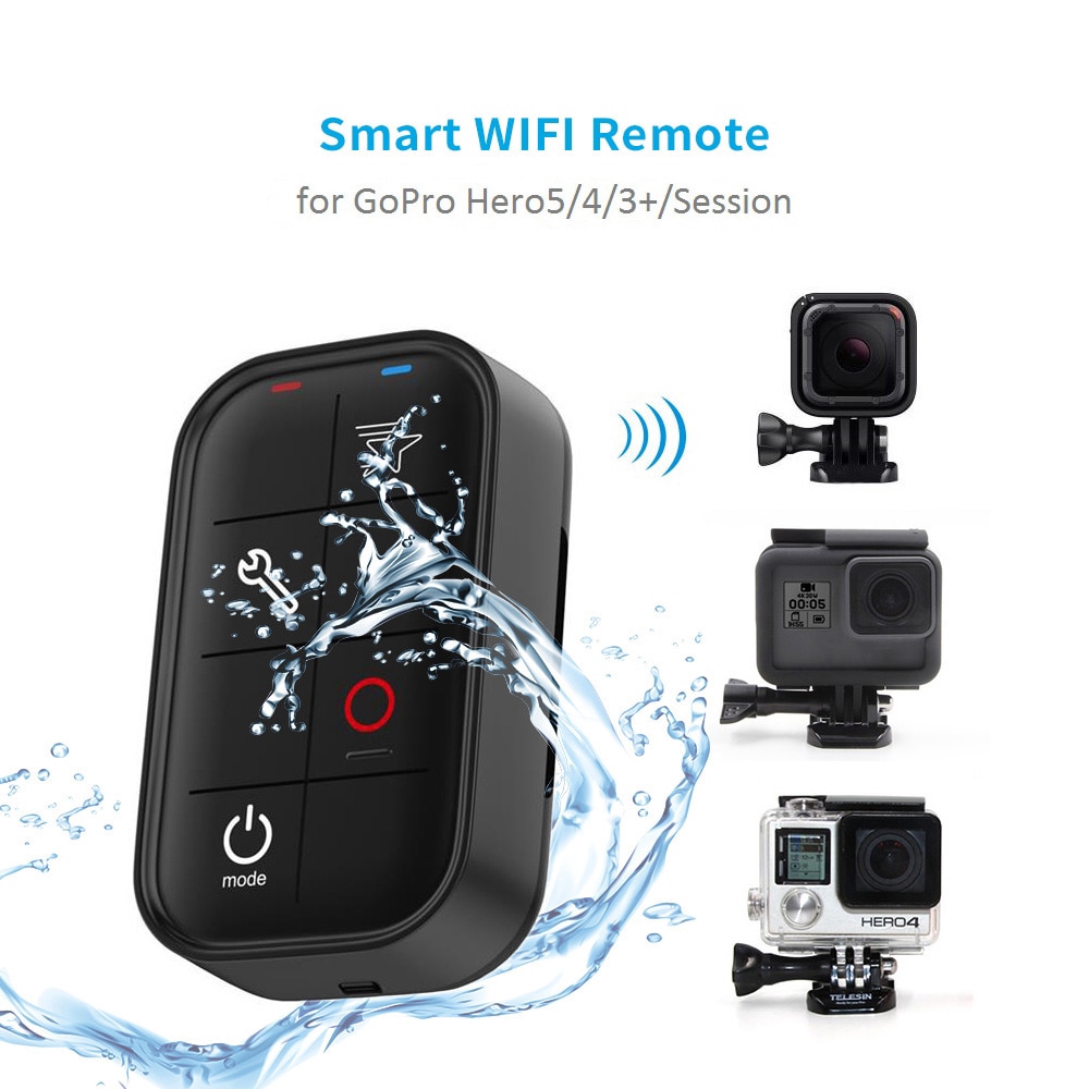 Telesin 1m Waterproof Smart Wifi Remote Control Set Controller Charging Cable For Gopro Hero 7 6 5 4 Session Hero 3 Shopee Malaysia