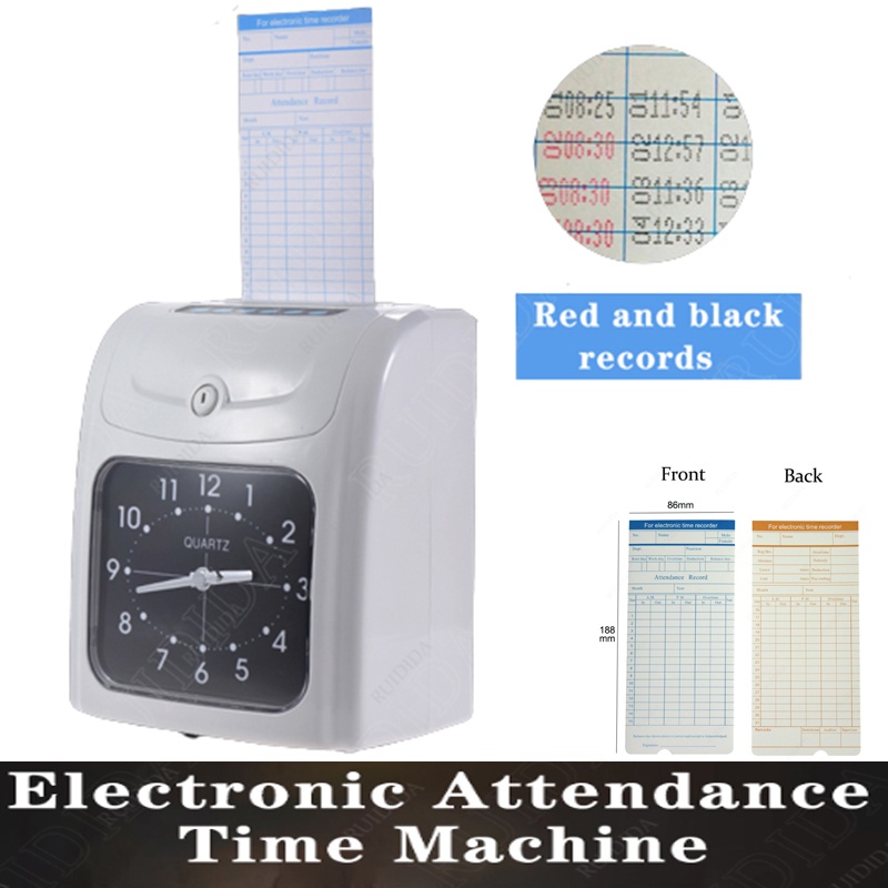 Electronic Time Recorder Employee Time Recording Attendance Machine