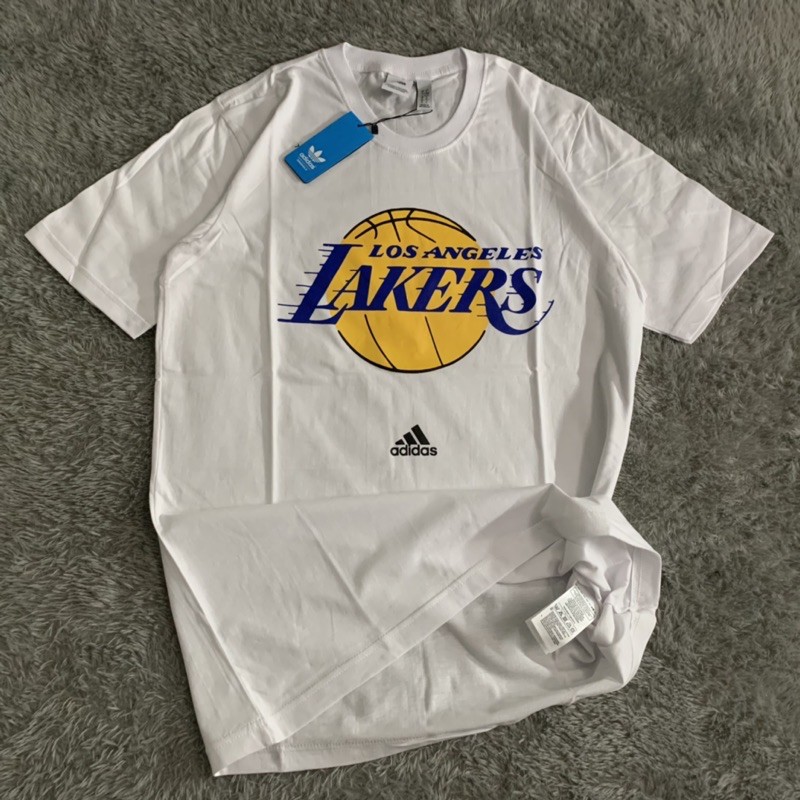 Teleférico excursionismo caldera Nba Lakers Tshirt By Adidas White Fulltag & Lebel | Kaos Tshirt NBA Lakers  By Adidas White Fulltag & Lebel | Shopee Malaysia