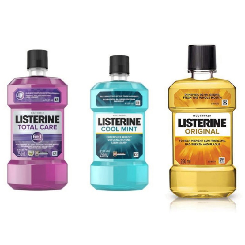 Listerine MouthWash Original/Total Care/Cool Mint 250ml | Shopee Malaysia