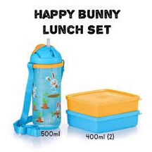 [READY STOCK]Tupperware Happy Bunny Lunch Set