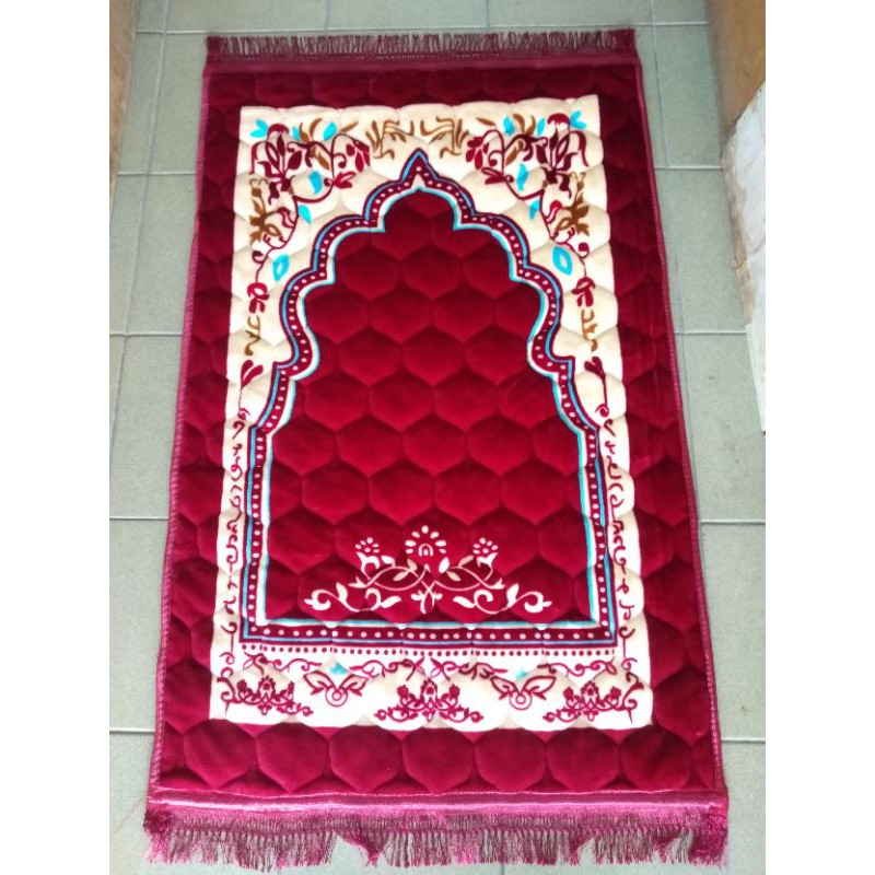 sejadah,baldu, sejadah, pechwork, sejadah gebu, sejadah tebal | Shopee ...