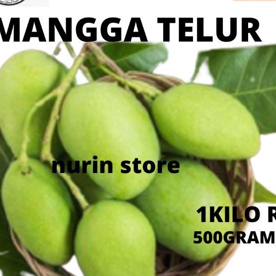 Mangga Telur Pauh Ringan Plum Muda Buah Mangga Putik 1kilo Shopee