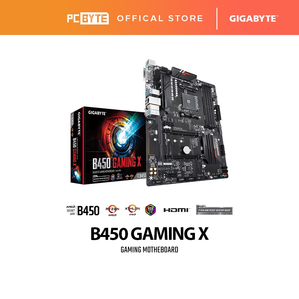 Gigabyte AMD B450 Gaming X ATX AM4 Motherboard Shopee Malaysia