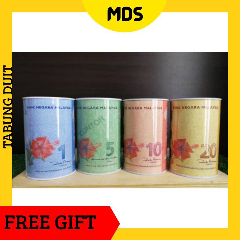 Promotion Tabung Duit Note Rm1 Rm5 Rm10 Bank Negara Malaysia Big Size 15x10cm Shopee Malaysia