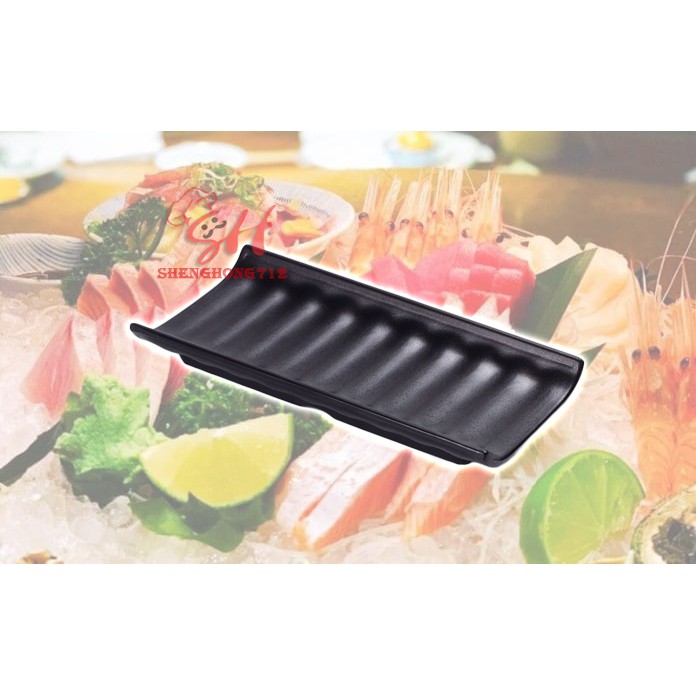 Plate Matter Black Sushi Plate Melamine L 19 5cm Ready Stock 餐盘 黑色磨砂寿司 盘 密胺 L 19 5cm 现货 Shopee Malaysia