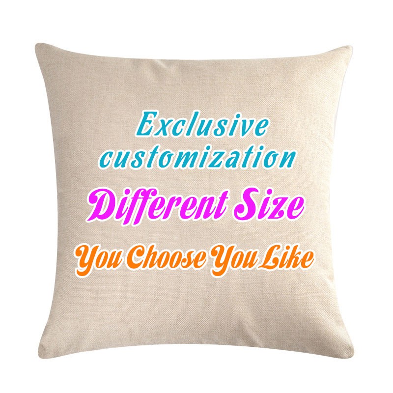 Different Size Custom Pillow Case Photo Pictures Printed Cushion