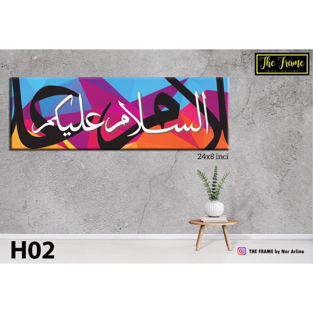 Frame canvas Khat Assalamualaikum  Shopee Malaysia