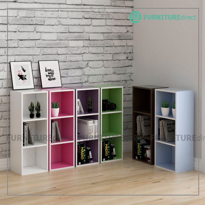 Furniture Direct 1553 multipurpose 3 tier storage colorbox