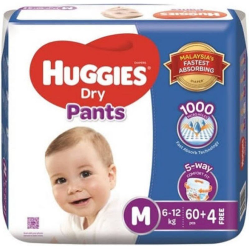 HUGGIES DRY PANTS ( Size: S / M / L 